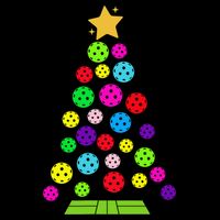 Pickleball Christmas Tree Santa Pickleball X Mas Lights 16 in Basic Backpack