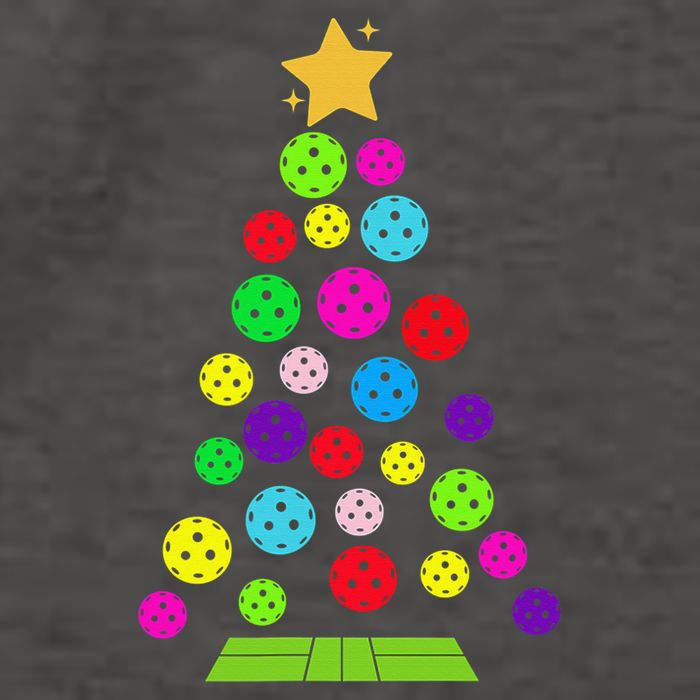Pickleball Christmas Tree Santa Pickleball X Mas Lights Vector Backpack