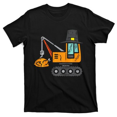 Pilgrim Crane Turkey Thanksgiving Truck T-Shirt