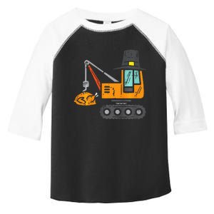 Pilgrim Crane Turkey Thanksgiving Truck Toddler Fine Jersey T-Shirt