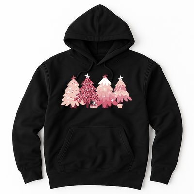 Pink Christmas Tree Holiday Hoodie