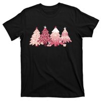 Pink Christmas Tree Holiday T-Shirt