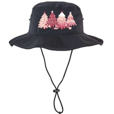 Pink Christmas Tree Holiday Bucket Hat