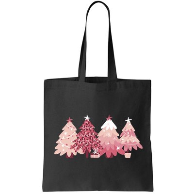 Pink Christmas Tree Holiday Bag