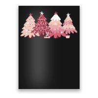 Pink Christmas Tree Holiday Poster