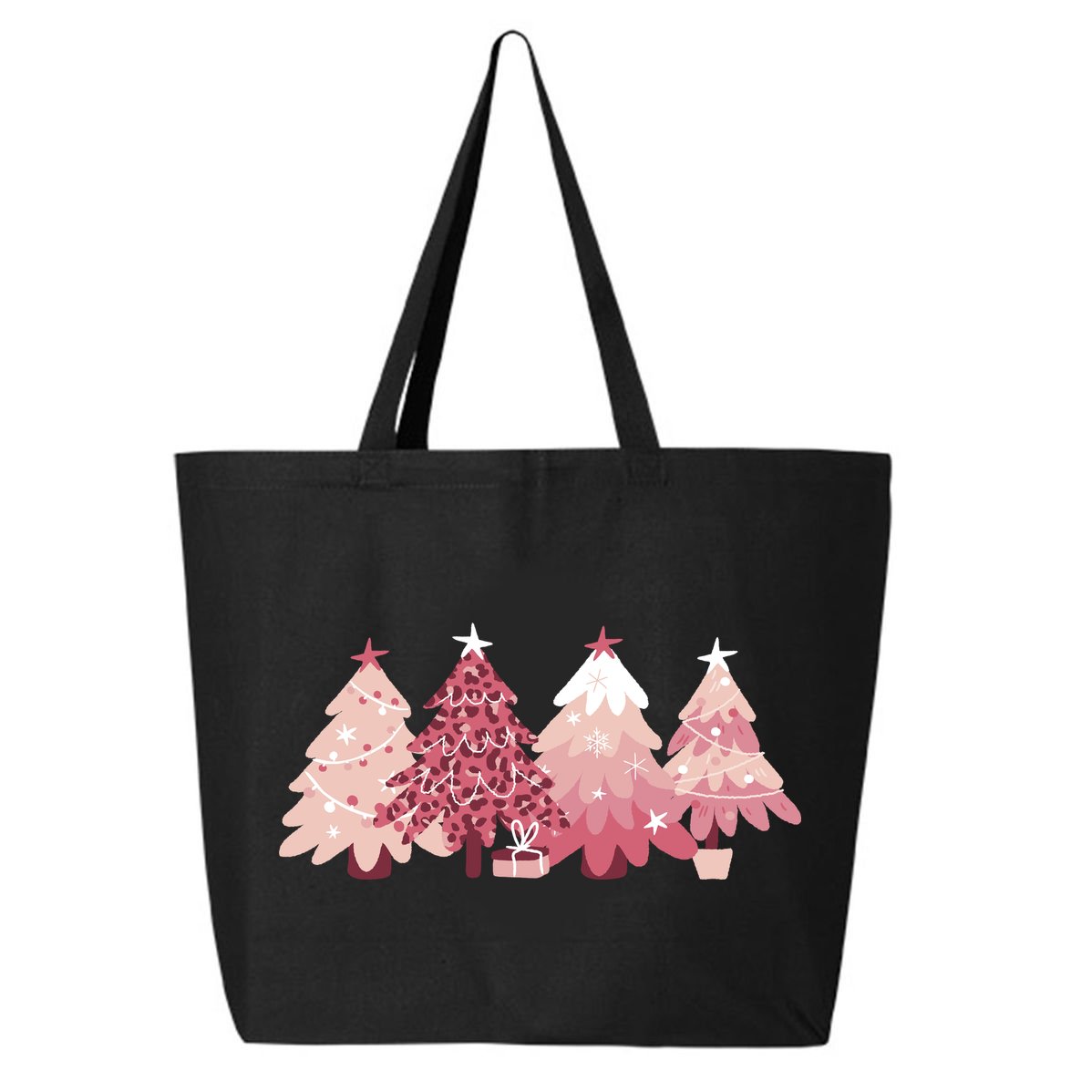 Pink Christmas Tree Holiday 25L Jumbo Tote