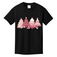 Pink Christmas Tree Holiday Kids T-Shirt