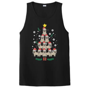 Pug Christmas Tree Dog Xmas Pjs Pajamas S Sweatshirt PosiCharge Competitor Tank