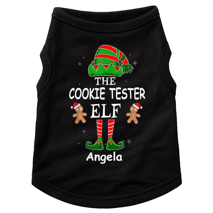 Personalized Cookie Tester Elf Family Matching Charismas Custom Name Doggie Tank