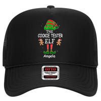 Personalized Cookie Tester Elf Family Matching Charismas Custom Name High Crown Mesh Back Trucker Hat