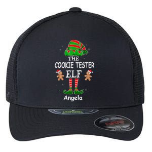 Personalized Cookie Tester Elf Family Matching Charismas Custom Name Flexfit Unipanel Trucker Cap