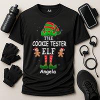 Personalized Cookie Tester Elf Family Matching Charismas Custom Name Performance Shirt