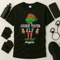 Personalized Cookie Tester Elf Family Matching Charismas Custom Name T-Shirt