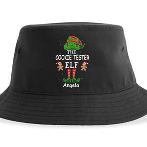 Personalized Cookie Tester Elf Family Matching Charismas Custom Name Sustainable Bucket Hat