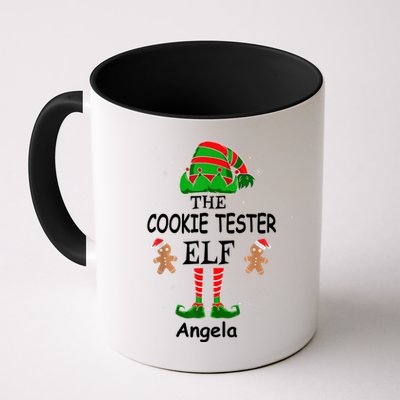Personalized Cookie Tester Elf Family Matching Charismas Custom Name Mug