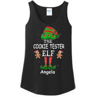 Personalized Cookie Tester Elf Family Matching Charismas Custom Name Ladies Essential Tank