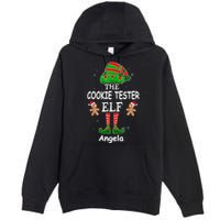 Personalized Cookie Tester Elf Family Matching Charismas Custom Name Premium Pullover Hoodie