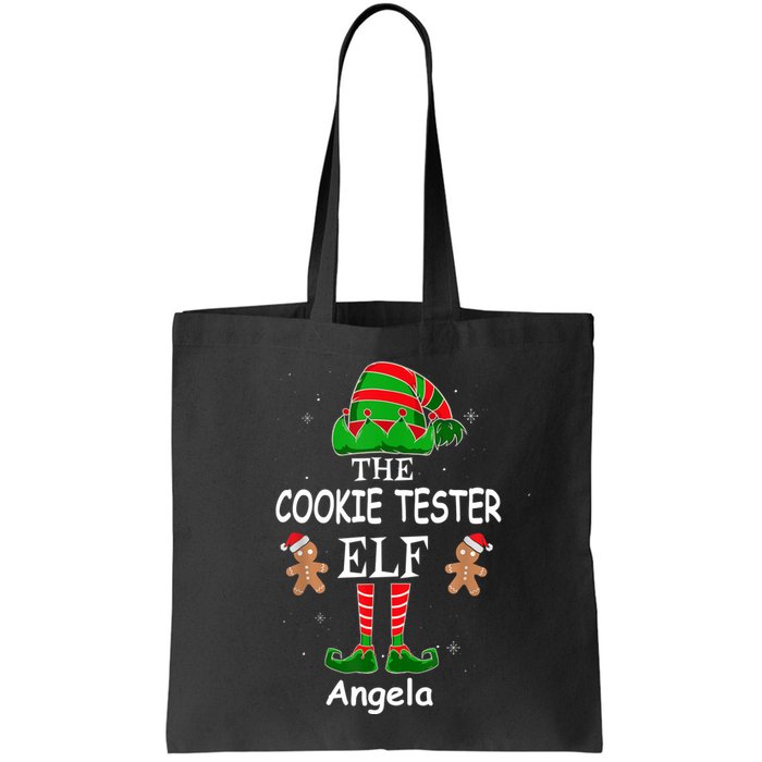 Personalized Cookie Tester Elf Family Matching Charismas Custom Name Bag