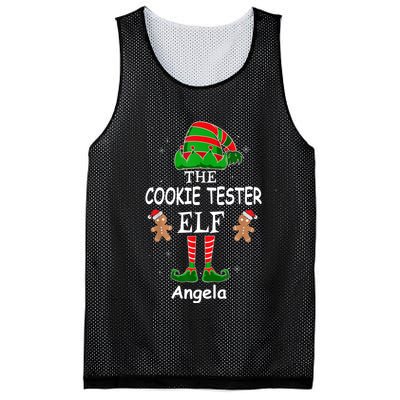 Personalized Cookie Tester Elf Family Matching Charismas Custom Name Mesh Reversible Basketball Jersey Tank