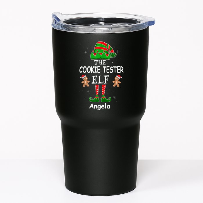 Personalized Cookie Tester Elf Family Matching Charismas Custom Name Tumbler