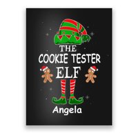 Personalized Cookie Tester Elf Family Matching Charismas Custom Name Poster