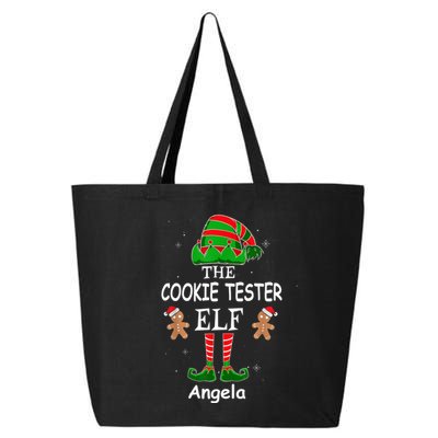 Personalized Cookie Tester Elf Family Matching Charismas Custom Name 25L Jumbo Tote