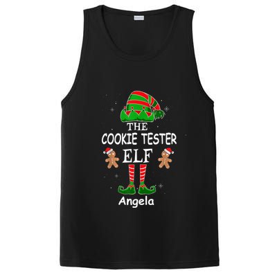 Personalized Cookie Tester Elf Family Matching Charismas Custom Name PosiCharge Competitor Tank
