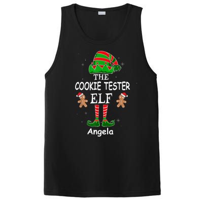 Personalized Cookie Tester Elf Family Matching Charismas Custom Name PosiCharge Competitor Tank