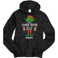 Personalized Cookie Tester Elf Family Matching Charismas Custom Name Tie Dye Hoodie