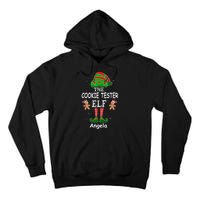 Personalized Cookie Tester Elf Family Matching Charismas Custom Name Tall Hoodie