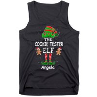 Personalized Cookie Tester Elf Family Matching Charismas Custom Name Tank Top