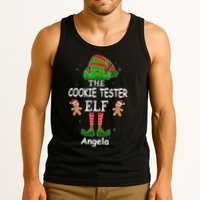 Personalized Cookie Tester Elf Family Matching Charismas Custom Name Tank Top