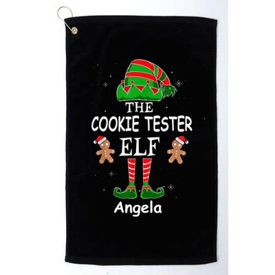 Personalized Cookie Tester Elf Family Matching Charismas Custom Name Golf Towel