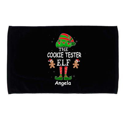 Personalized Cookie Tester Elf Family Matching Charismas Custom Name Microfiber Hand Towel
