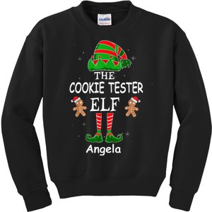 Personalized Cookie Tester Elf Family Matching Charismas Custom Name Kids Sweatshirt