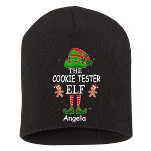 Personalized Cookie Tester Elf Family Matching Charismas Custom Name Short Acrylic Beanie