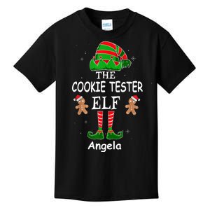 Personalized Cookie Tester Elf Family Matching Charismas Custom Name Kids T-Shirt