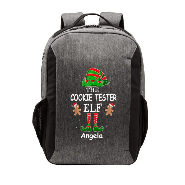 Personalized Cookie Tester Elf Family Matching Charismas Custom Name Vector Backpack