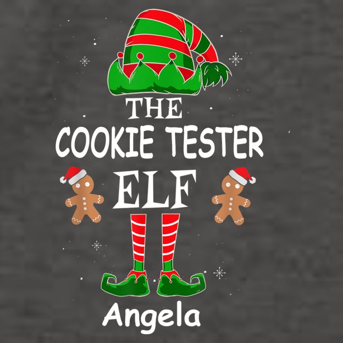 Personalized Cookie Tester Elf Family Matching Charismas Custom Name Vector Backpack
