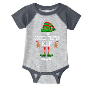 Personalized Cookie Tester Elf Family Matching Charismas Custom Name Infant Baby Jersey Bodysuit