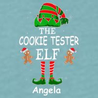 Personalized Cookie Tester Elf Family Matching Charismas Custom Name Sueded Cloud Jersey T-Shirt