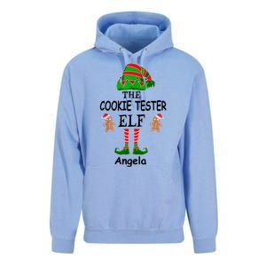 Personalized Cookie Tester Elf Family Matching Charismas Custom Name Unisex Surf Hoodie