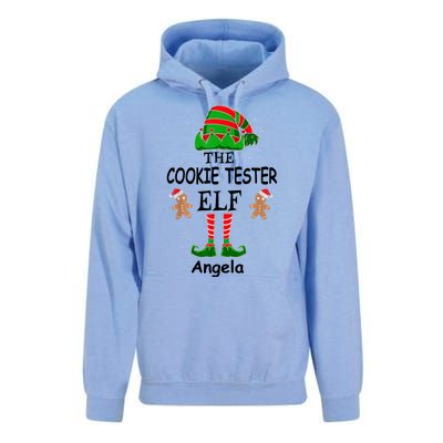 Personalized Cookie Tester Elf Family Matching Charismas Custom Name Unisex Surf Hoodie