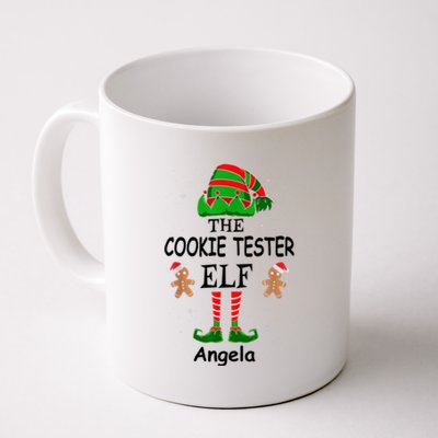 Personalized Cookie Tester Elf Family Matching Charismas Custom Name Coffee Mug