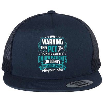 Patient Care Technician Pct Nurse Gift Flat Bill Trucker Hat