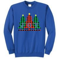 Plaid Christmas Trees Joy To The World Meaningful Gift Sweatshirt