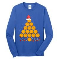 Pickleball Christmas Tree Outfit Xmas Cute Gift Tall Long Sleeve T-Shirt