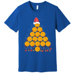 Pickleball Christmas Tree Outfit Xmas Cute Gift Premium T-Shirt