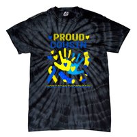 Proud Cousin T21 World Down Syndrome Awareness Day Ribbon Gift Tie-Dye T-Shirt