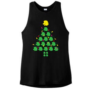 Poodle Christmas Tree Poodle Mom Great Gift Ladies PosiCharge Tri-Blend Wicking Tank